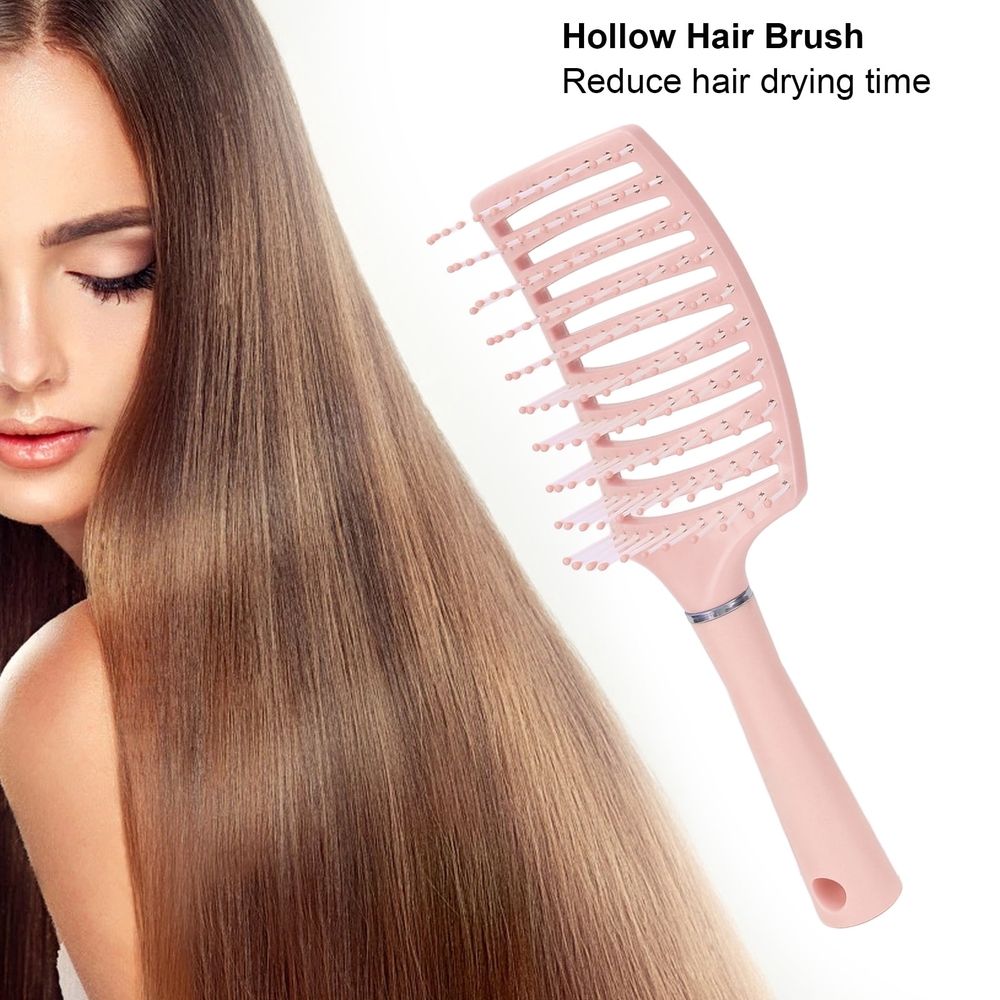 Hair Brush Professional Men Women Vented Paddle Hair Brush Styling Tool for Thick Straight HairPink