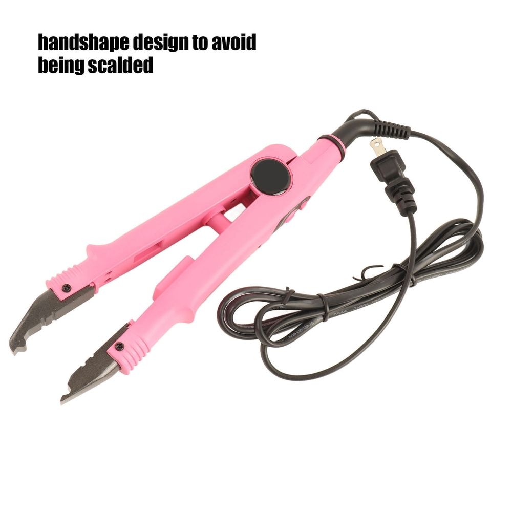 Hair Extension Iron Temperature Change Heated Connector Machine Keratin Tool 110‑240VUS Plug
