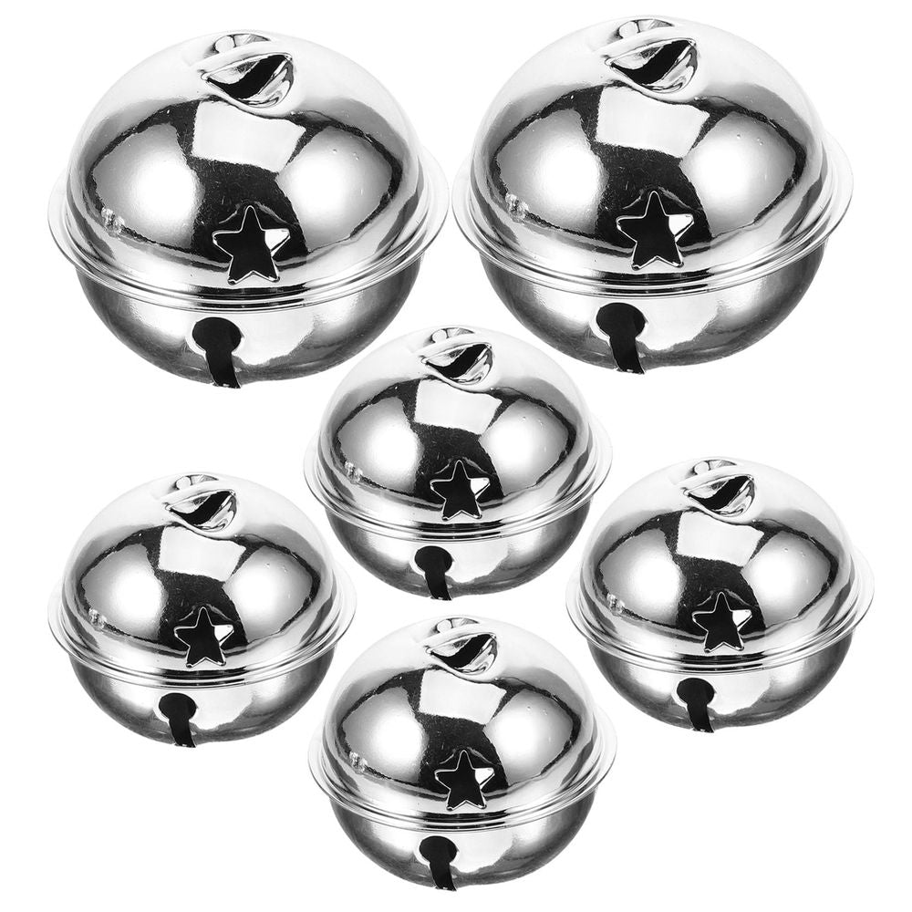 Christmas Jingle Bells Bulk Silver Craft Bells for Holiday Festival Decorations