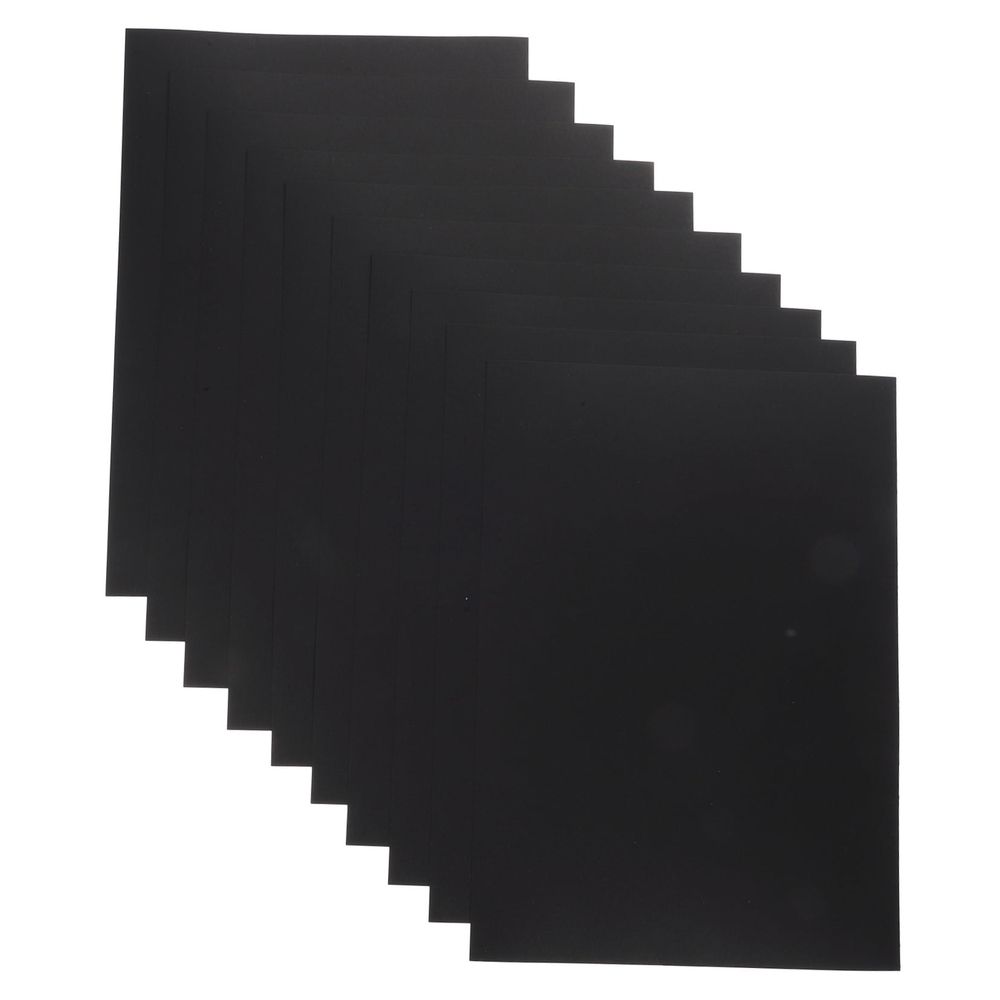 Black Paperboard for Crafts and Handicrafts, 100 Sheets A4 Painting and Drawing Paper for Artists