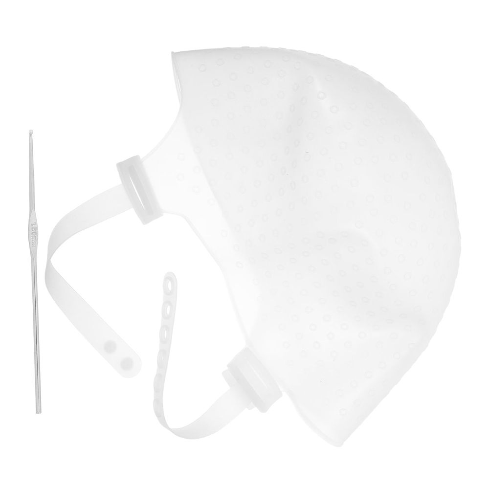 Reusable Silicone Hair Dye Cap with Hook for Precise Highlighting and Salon Hair Coloring Tool