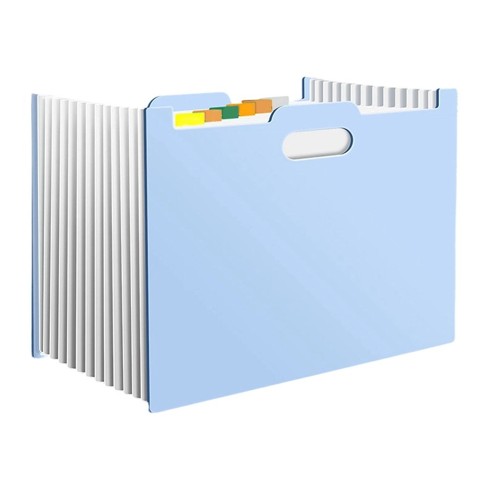 Expanding File Folder 4 Set, 13 Pockets Accordion Document Organizer for Home School, Accordion Folder, Document Organizer, Pink, Blue, Beige, Green