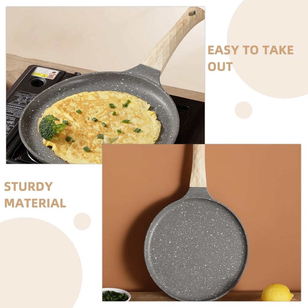 Nonstick Crepe Pancake Pan Set with Multi-Color Design, Cookware for Easy Flipping and Even Cooking