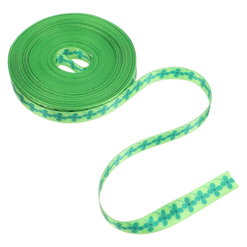 1 Roll Green Silk Ribbon for Lovely Package Wrapping and Delicate Box Tying