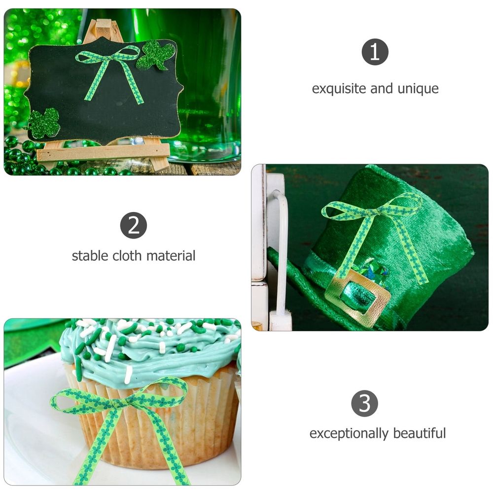 1 Roll Green Silk Ribbon for Lovely Package Wrapping and Delicate Box Tying