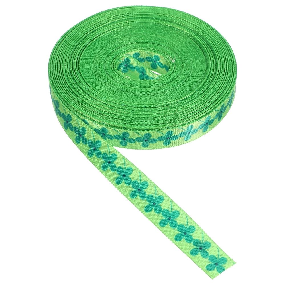 1 Roll Green Silk Ribbon for Lovely Package Wrapping and Delicate Box Tying