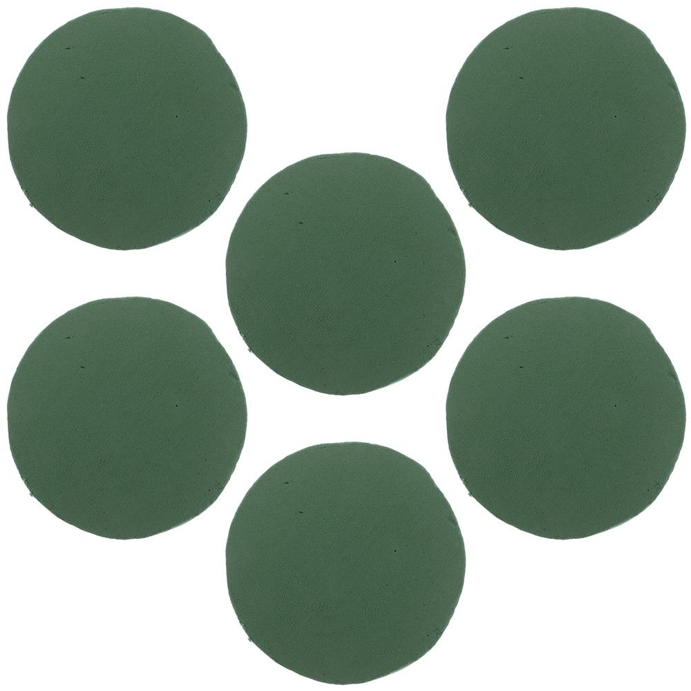 Green Floral Foam Blocks for Flower Arrangements, 6 Pieces, Professional Florist Mud Supply