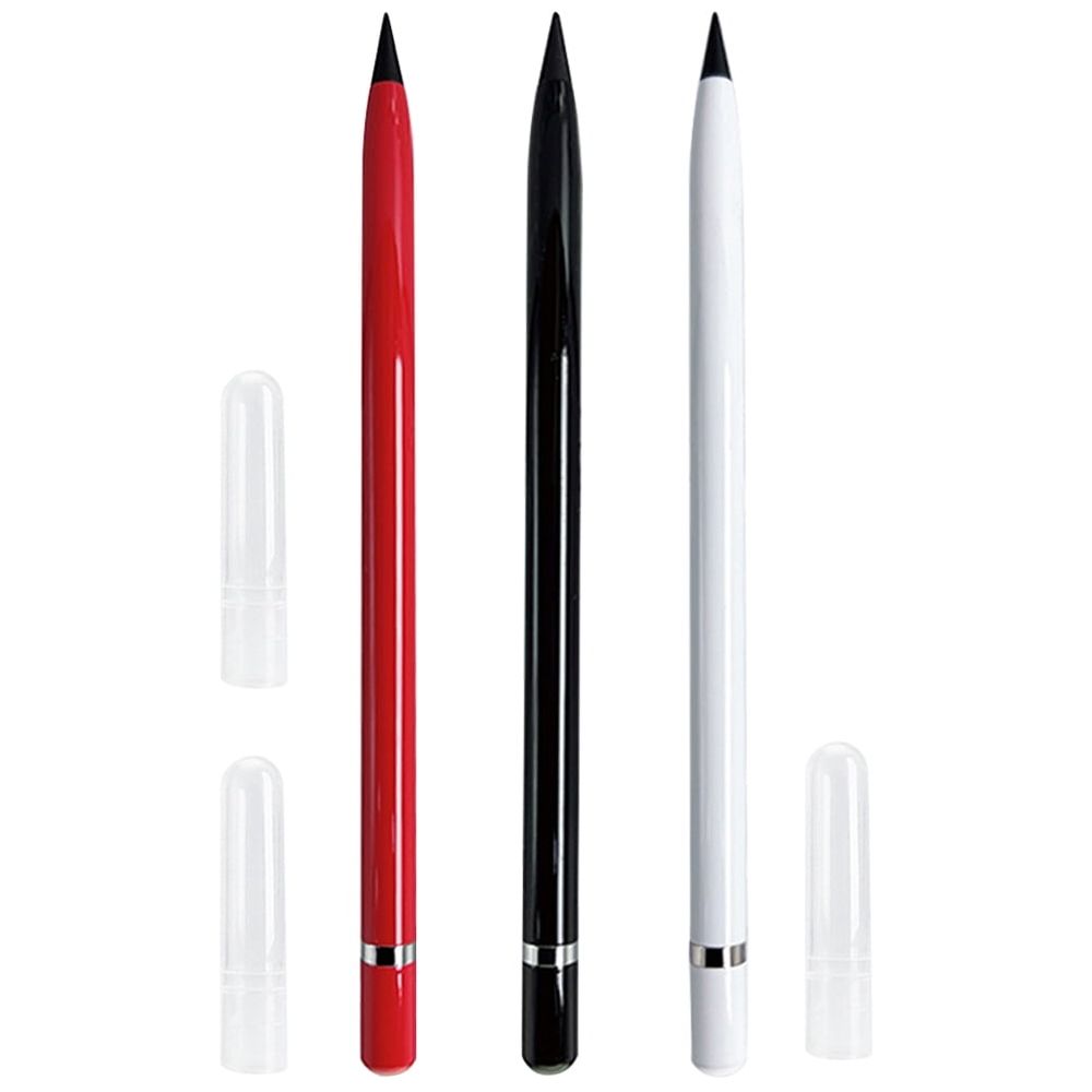 3-Pack Inkless Everlasting Pencils in Multiple Colors for Drawing, Sketching, Writing, and Art Projects