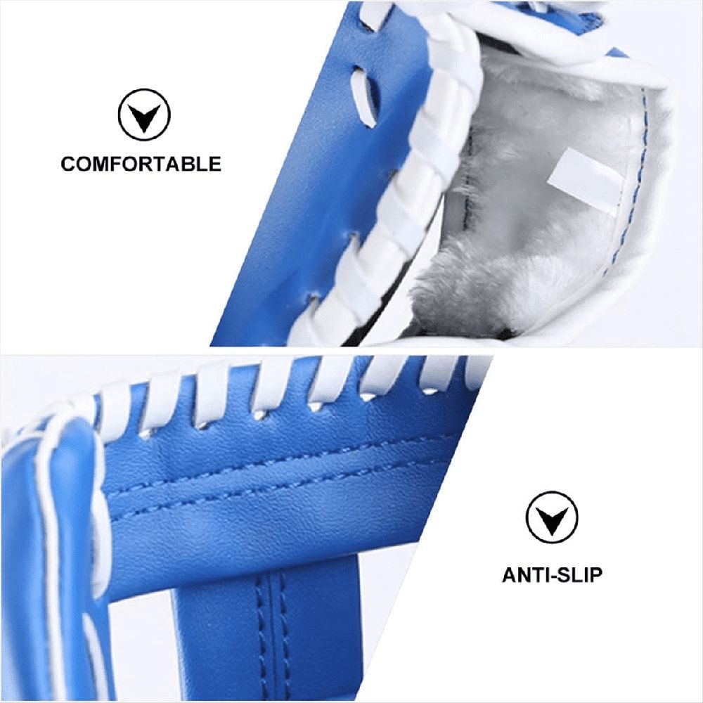 Outdoor Sports Left Hand Training Practice Softball Baseball Gloves Pitcher Hand Players Pocket Glove 11.5Inch Blue