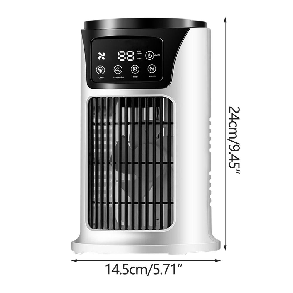 Portable Air Conditioner, Personal Evaporative Air Cooler with 5 Wind Speeds, Touch Screen Mini AC Unit Fan for Room, Desk, Tent, Bedroom, Car, RV, and Camping