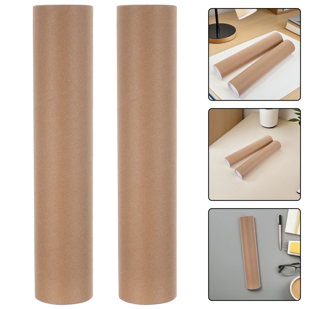 Durable Mailing Tubes, Light Brown ABS, Perfect for Storing Documents
