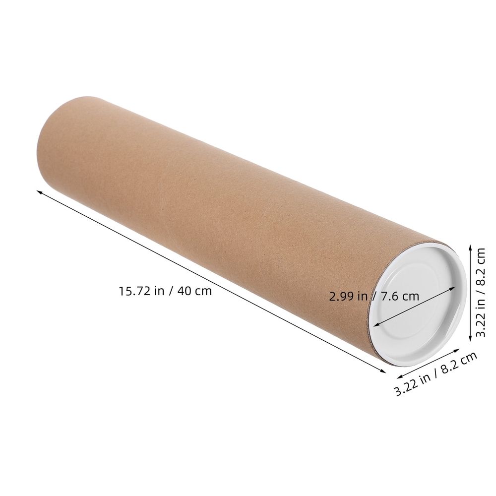 Durable Mailing Tubes, Light Brown ABS, Perfect for Storing Documents