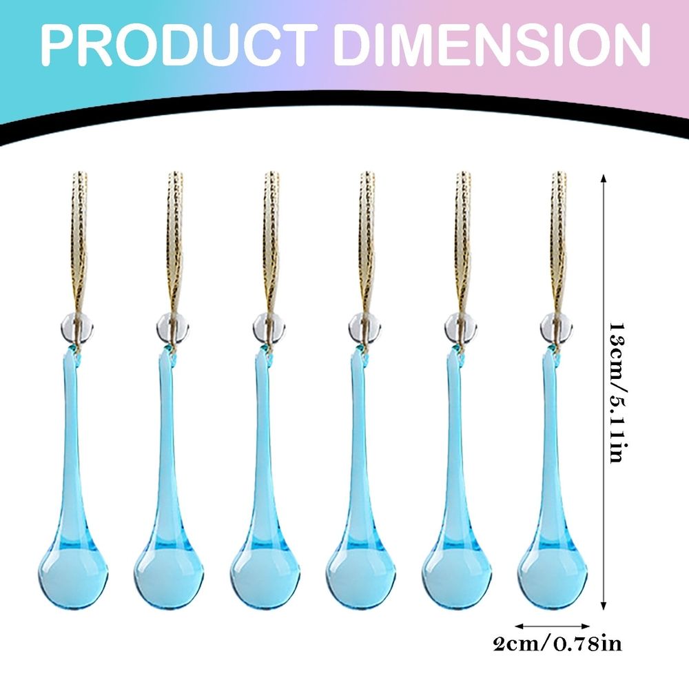 Glass Raindrop Christmas Ornaments Crystal Teardrop Hanging Ornaments Clear Chandelier Drop Pendant Decorations for Christmas Tree Winter New Year Party Supplies Home Decor \ufeff