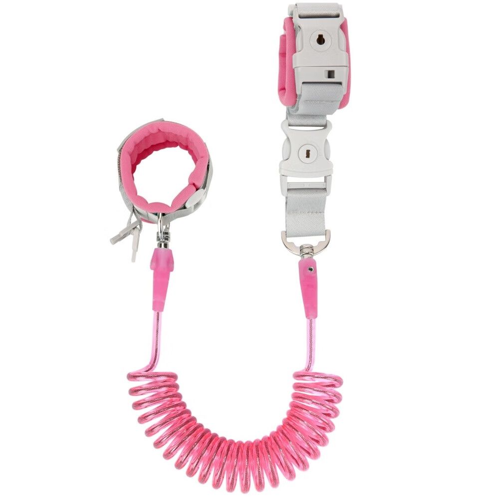 2 in 1 Toddler Leash - Anti Lost Wrist Link for Toddlers - Toddler Harness,Baby Leash,Leash for Toddlers,Wrist Leashes,Child Leashes for Toddlers,Not Easy to Open Without Key