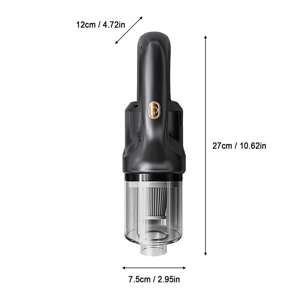 Handheld Car Vacuum Cleaner, 9000Pa Vacuum Cleaner And Air Duster, 120W High Power Wet And Dry Handheld Car Vacuum Cleaner With Nozzles For Car, Home, Office, Pet