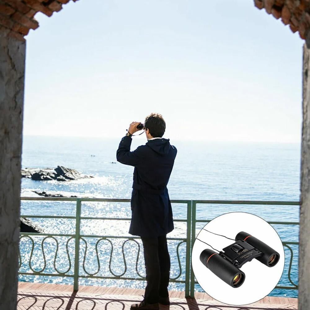 Binoculars 30x60 Zoom Outdoor Travel Compact Folding Day/Night Hunting
