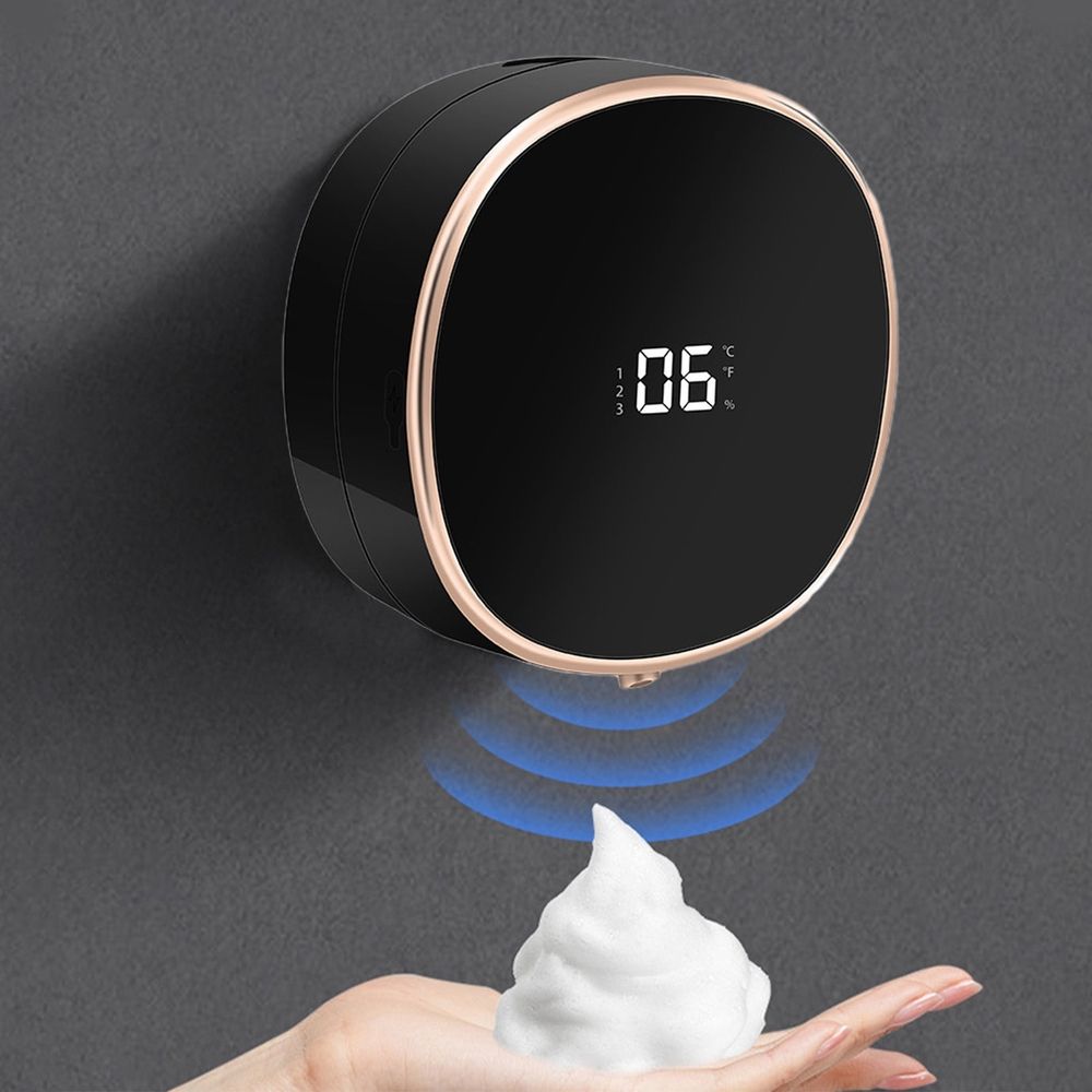 Automatic Wall-Mounted Liquid Soap Dispenser with Touchless Sensor, Adjustable Dispensing Speeds, Easy No-Drill Installation, Foam Production, Perfect for Home, Office, Hotel & Public Spaces