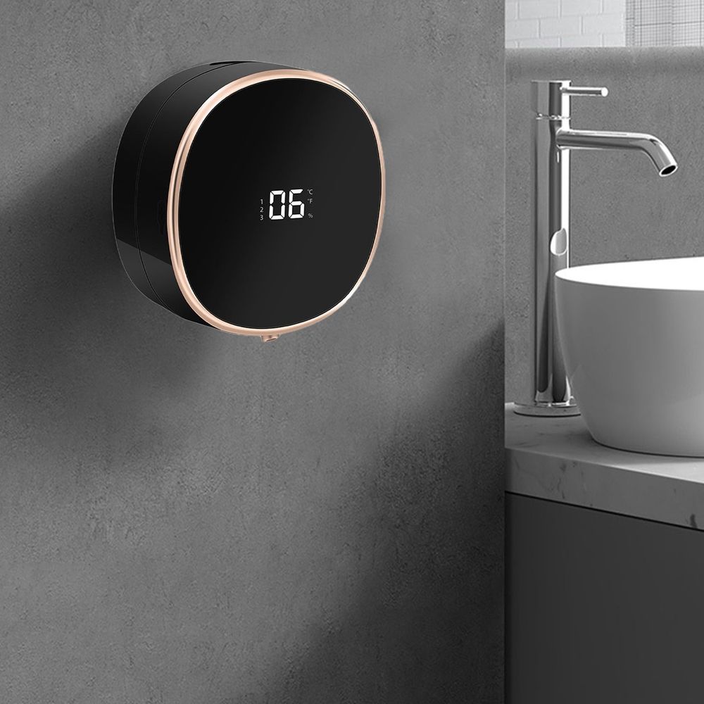 Automatic Wall-Mounted Liquid Soap Dispenser with Touchless Sensor, Adjustable Dispensing Speeds, Easy No-Drill Installation, Foam Production, Perfect for Home, Office, Hotel & Public Spaces