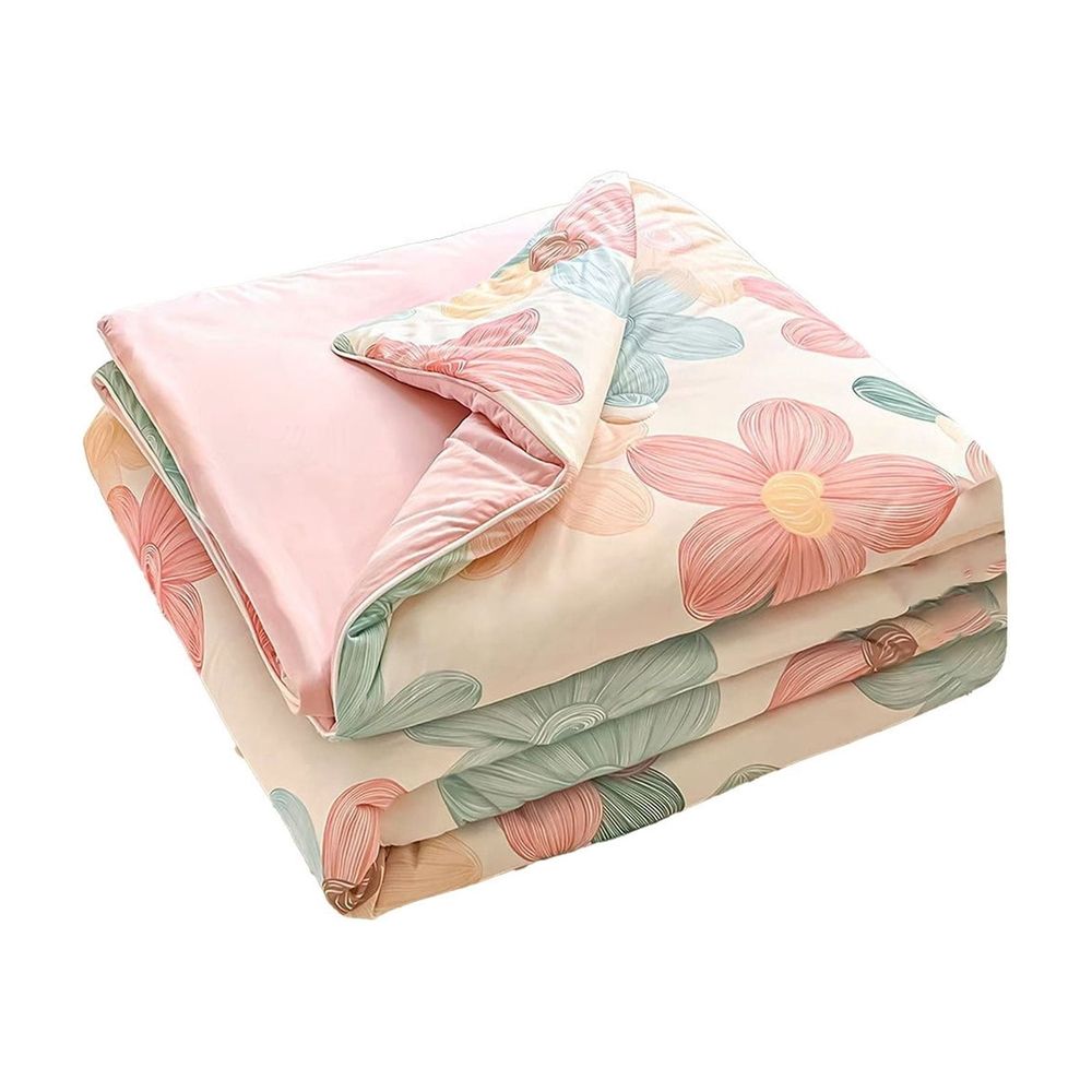 Soft Cooling Quilt Queen Size 60x80 Inch - Machine Washable Air Conditioner Blanket, Lightweight Summer Throw