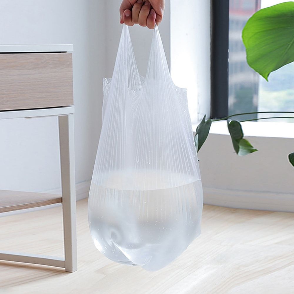 Trash Bags 50Pcs Trash Bags 2 Gallon Handle Garbage Bags Trash Can Liners Bathroom Bedroom Office Car Home Waste Plastic Trash Can Liners Garbage Bags