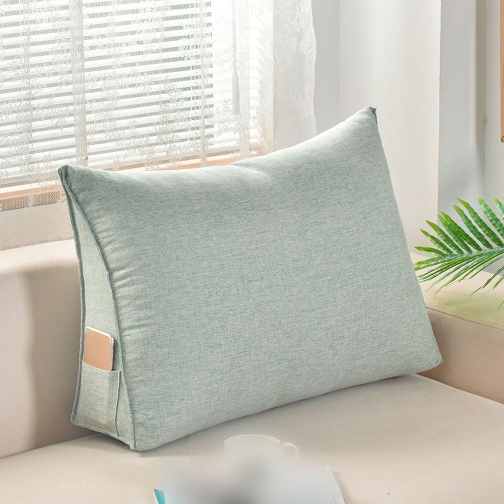 20 * 24 * 7.8in Triangular Headboard Pillow Twin For Dorm Headboard Bed Pillows Bolster Bed Bolster Triangular Backrest Reading Pillow For Bed With Removable 60x50cm Recliner for Large Recliner Large