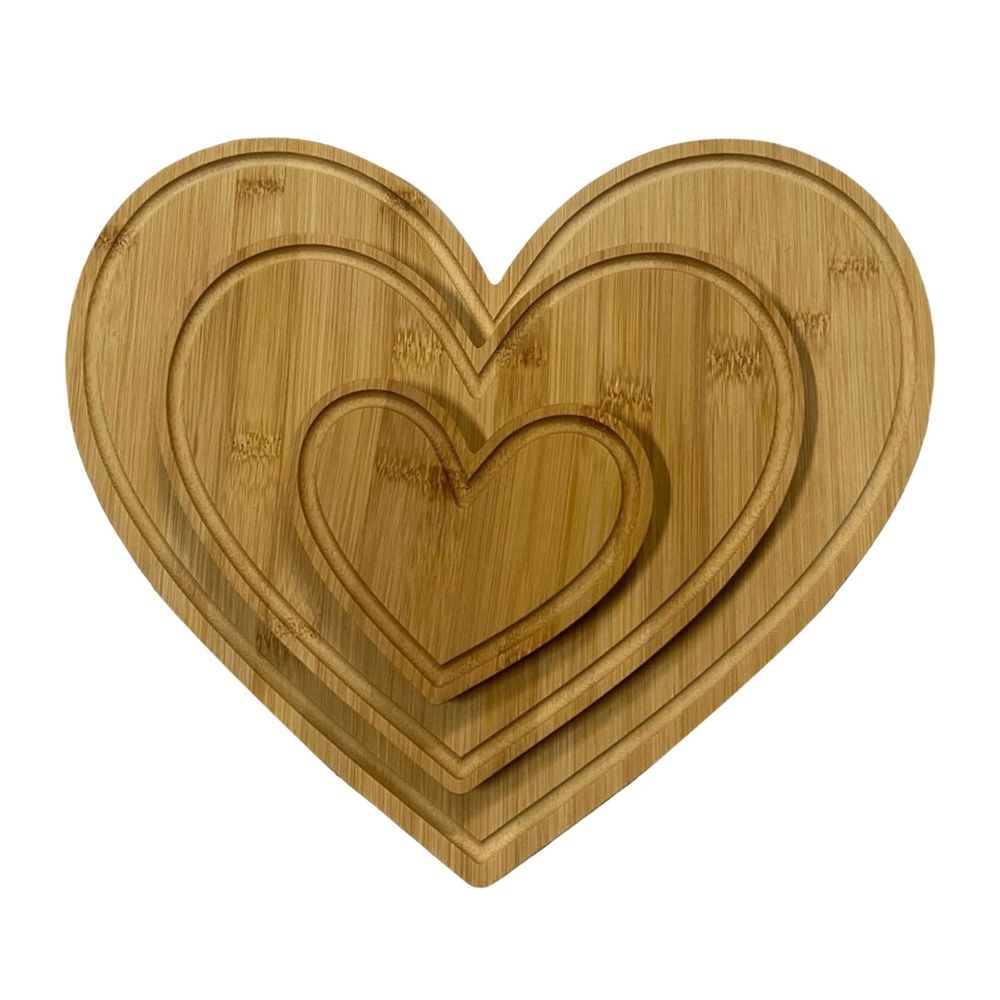 Heart Shaped Cutting Board Wood Breadboard Cheese Platter Cooked Food Board For Meat Cheese And Vegetables Valentine's Day Sheet Pans for Baking Cakes Baking Drying Racks Stainless Steel Silicone