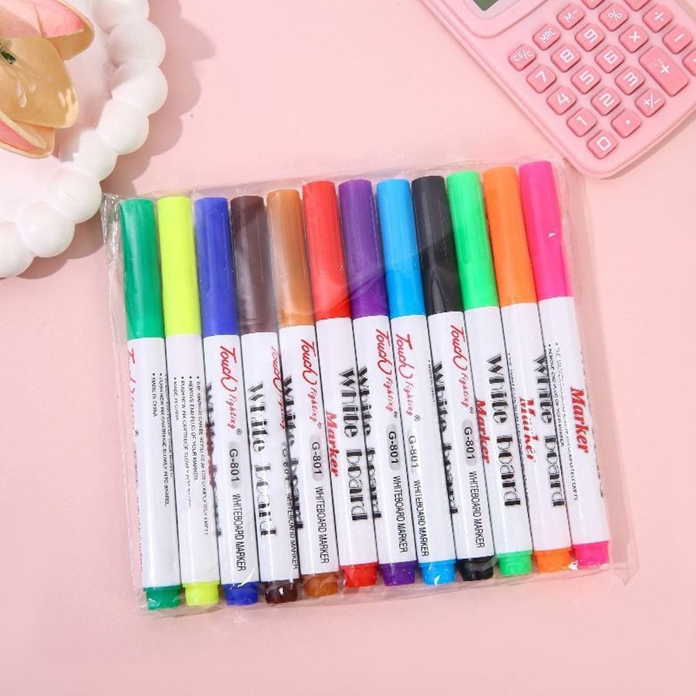 12 Magical Floating Drawings Bundle Kiddies Create Magical Floating Drawings Bundle Doodle Water Floating Pens With Ceramic Spoon 1ML Blank Story Book Glitter Markers for Kids Marker Kids Pencils