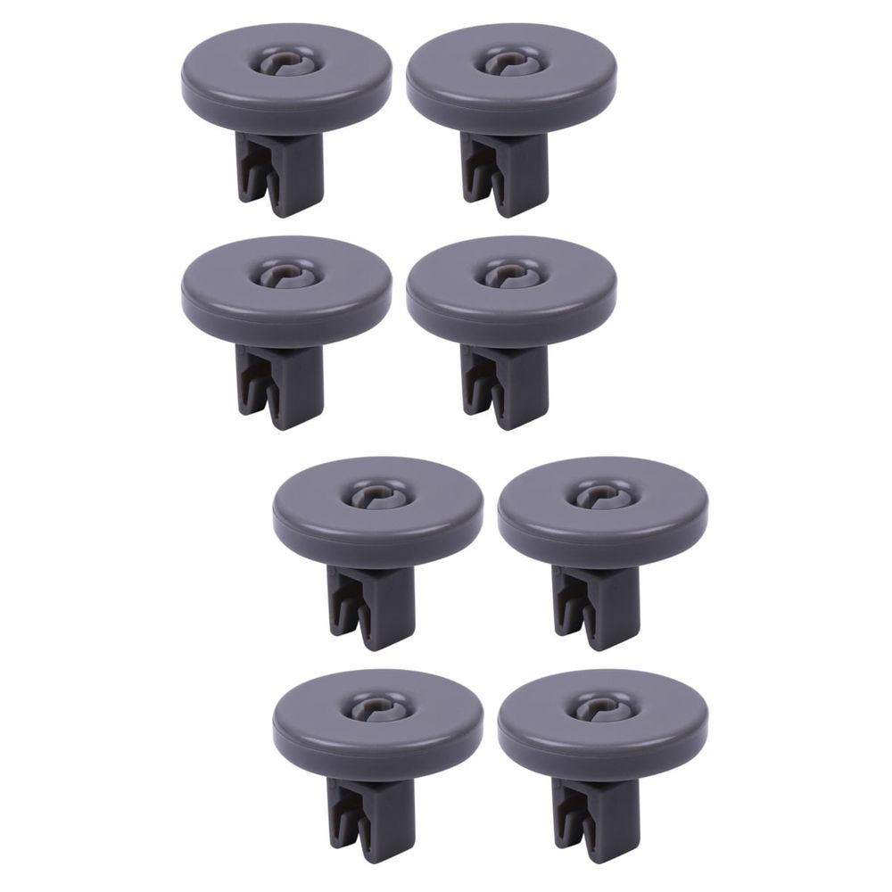 Dishwasher Wheel Roller ABS Dark Grey Easy Install Replace 8Pcs