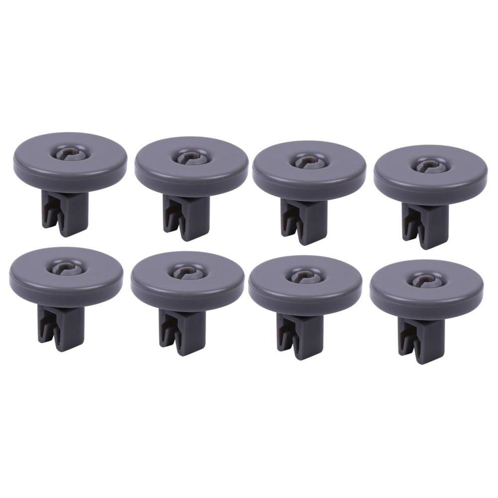Dishwasher Wheel Roller ABS Dark Grey Easy Install Replace 8Pcs