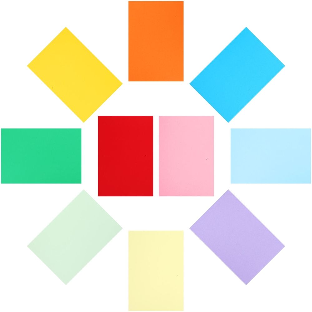 50 Sheets A4 Colored Cardstock Paper for Crafting, Card Making, Scrapbooking, Projects, and Decorations