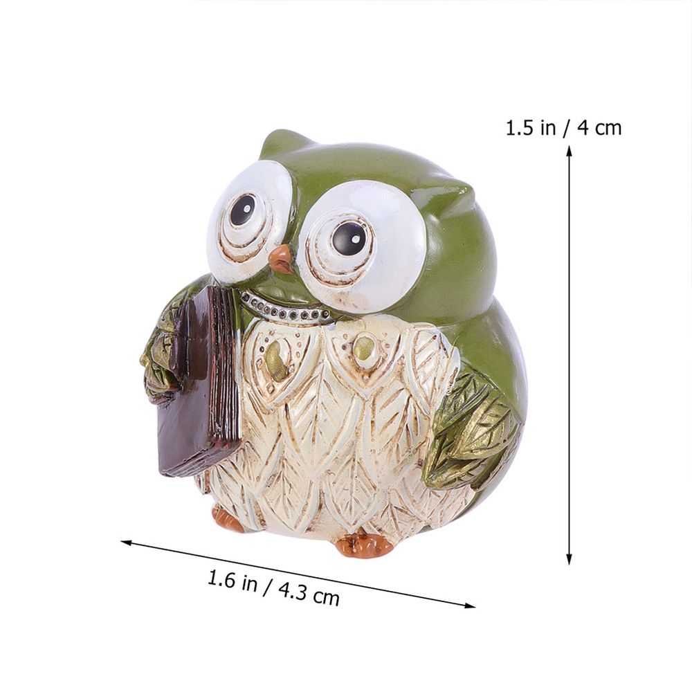 Owl Figurine Ornament Resin Gift for Couples Festival 1 Pair