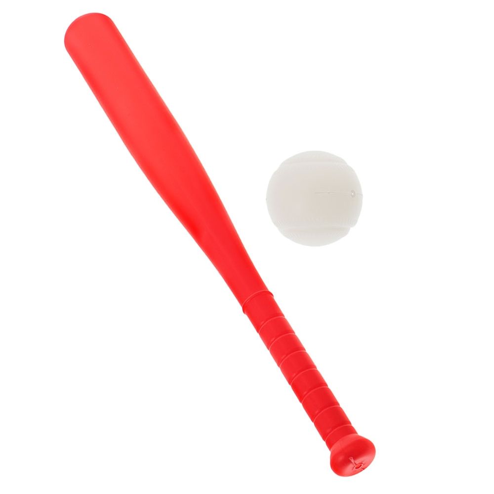 Baseball Bat and Ball Toy Set Red Plastic 1 Hand-Eye Coordination Development
