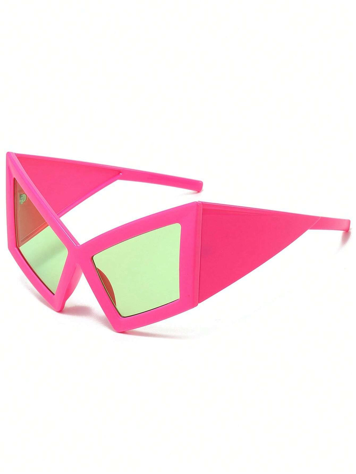 Oversized Cat Eye Fashion Glasses Personalized Retro Hiphop Beach Accessories Rose Red Party Stylish Glasses Bohemian Halloween Beach Decor Women Essential Item Great Gift Option