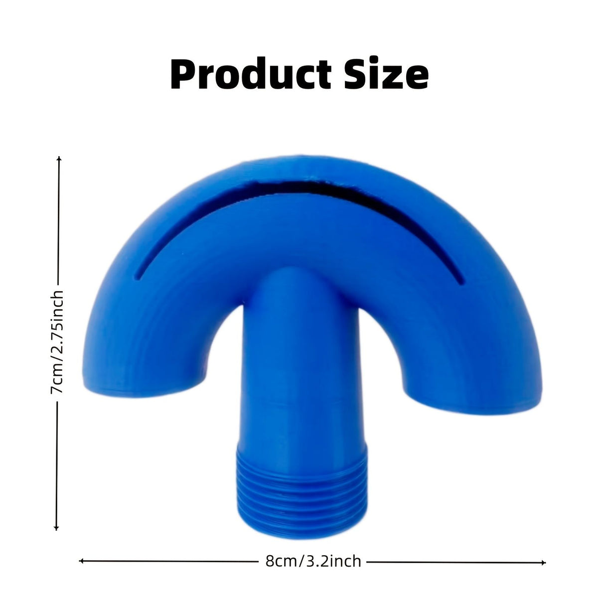 3/4 Inch Universal Swimming Pool Aeration Fountain, Cools Hot Water, Creates Waterfall Spray for Above Ground & In Ground Pools, Blue 5Pcs