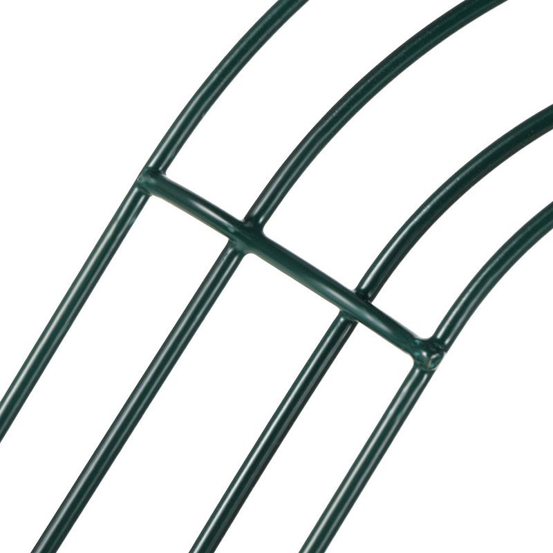 2 Pieces 12 Inch Candy Cane Shaped Wire Wreath Frame Metal Flower Wreath Frames Making Rings for Christmas Valentines Party