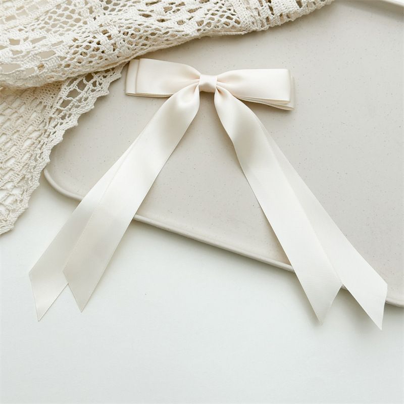 Hair Bows for Women, 3pcs Hair Bow Clips, Bow Hair Clips with Long Tail,Bow Ribbons for Hair,Solid Tassel Hair Clip Bow, Bowknot