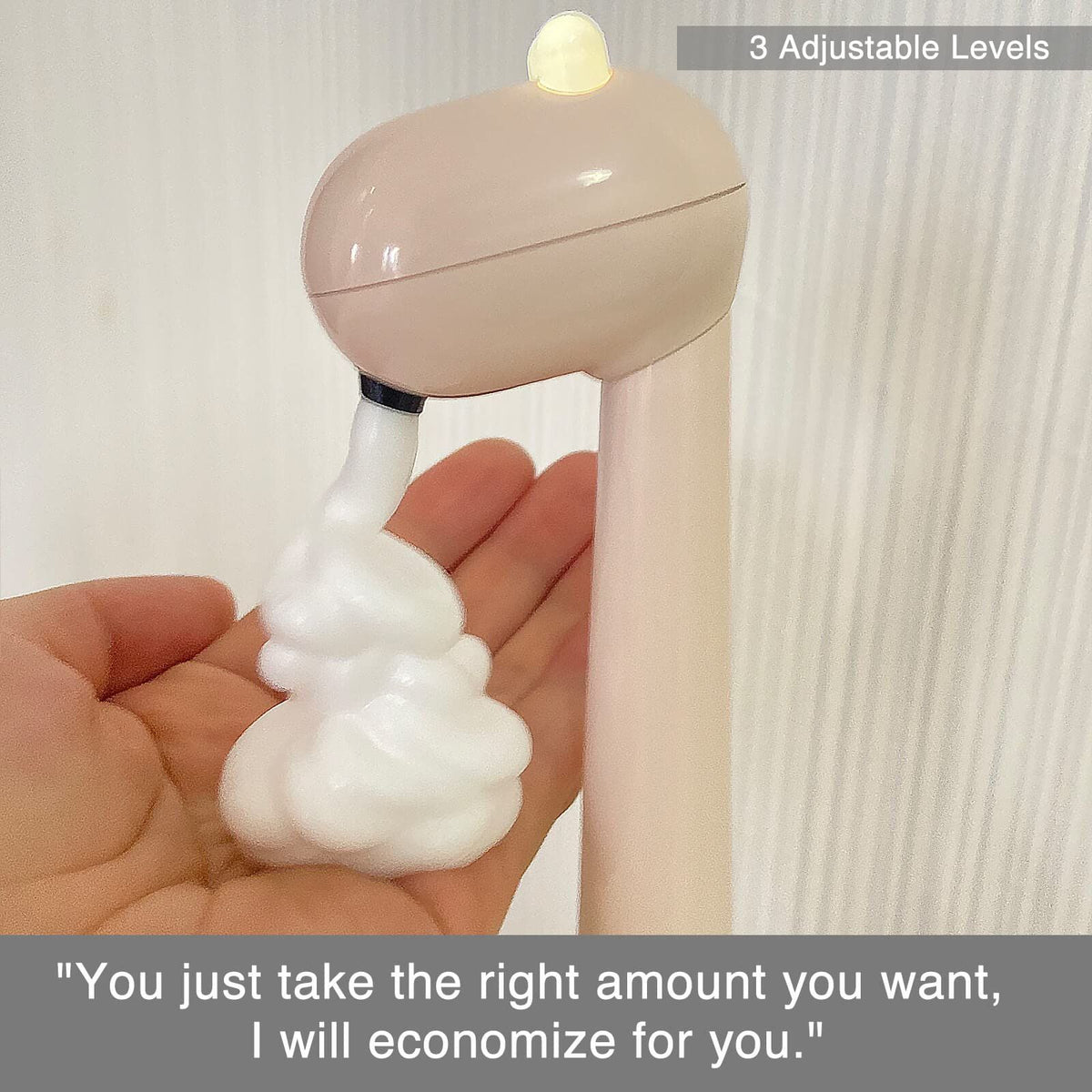 Soap Dispenser Automatic Foaming Hand Soap Dispenser Touchless Foam Soap Dispenser Rechargeable Bathroom Countertop Soap  (Pink)