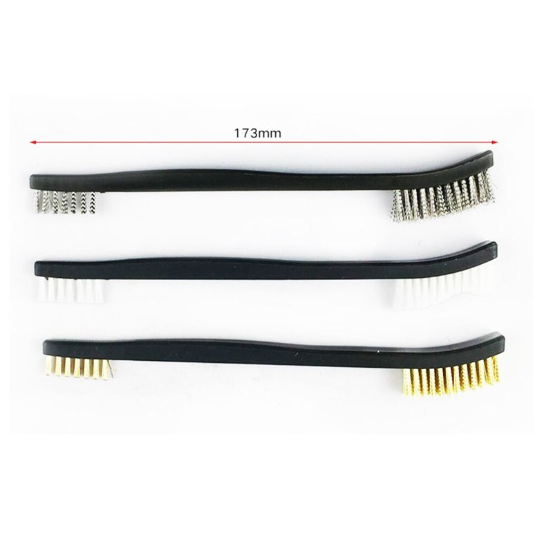 Industrial Devices Surfaces Inner Polishing Cleaning Brush 3pcs Cleaning Welding Slag and Rust Nylon Brush Electric Cleaning