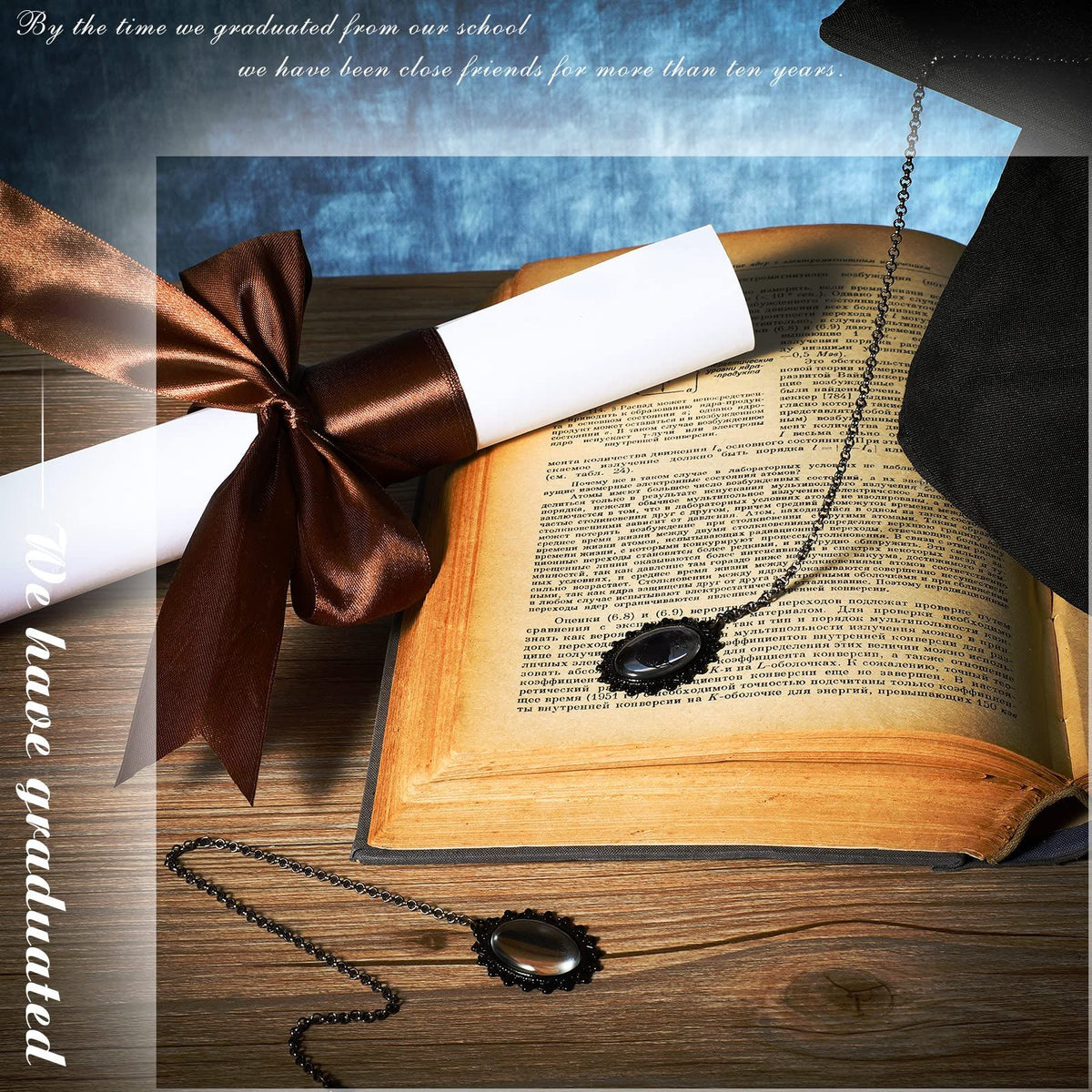 4 Pieces Graduation Cap Tassel Memorial Photo Charm Graduation Gift DIY in Memory Charms Gift for Graduate Memorial Photo