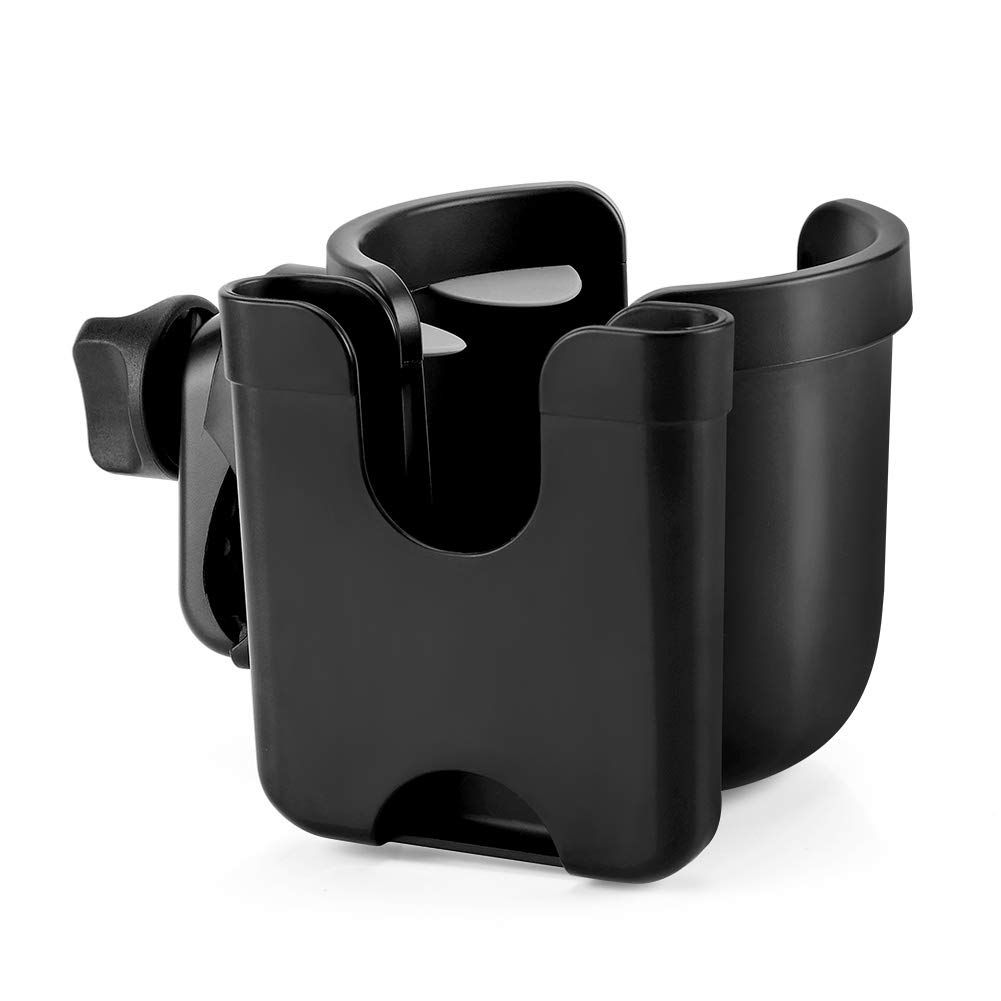 Stroller Cup Holder with Phone Holder, Bike Cup Holder,  2-in-1 Cup Phone Holder for Stroller, Bike, Wheelchair, Walker, Scooter