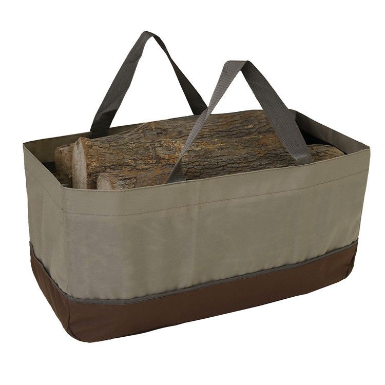 Carrier Bag, Large Portable Firewood Holder Carrier Tote Bag Indoor Fireplace Firewood Totes Bag Durable Outdoor