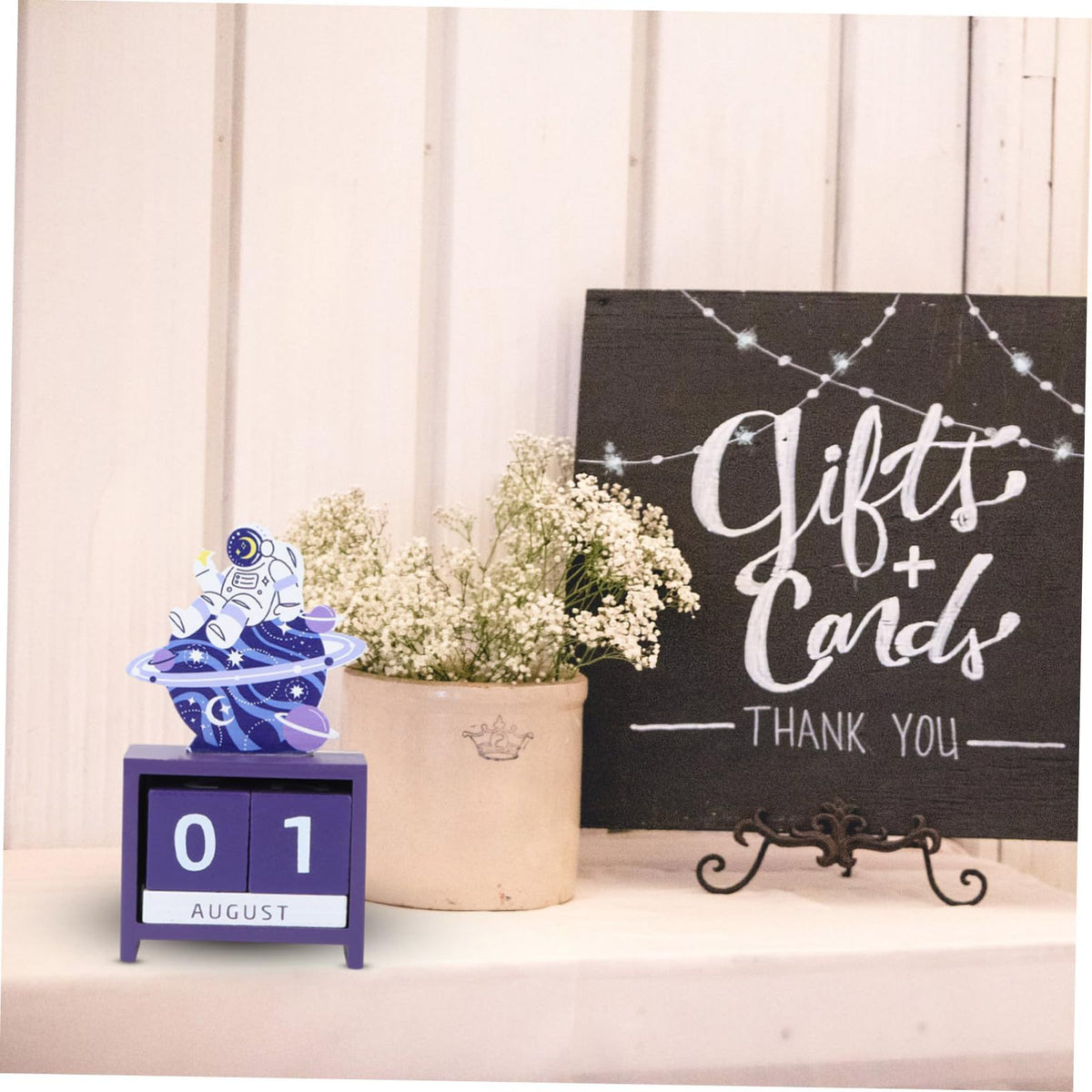 2 Pcs Wooden Calendar Desktop Block Wood Calendar Yule Gifts Tabletop Wooden Advent Calendar Desktop Perpetual Calendar
