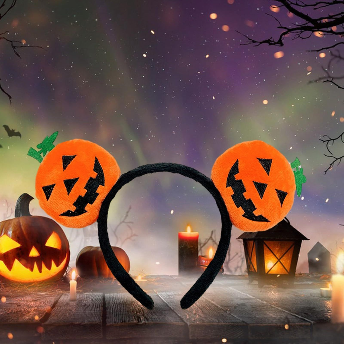 Halloween Cute Headband Pumpkin Orange Hair Bands Halloween Decorations Women Girls Holiday Party Costume Accessories
