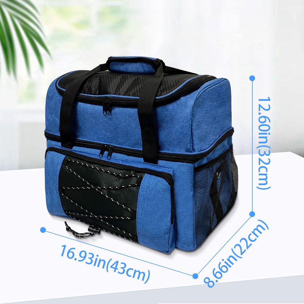 Bag Bowling Tote Bag Holder with Padded Compartments Extra Space for 1 Single Pair of Bowling Durable Easy Install Easy to Use