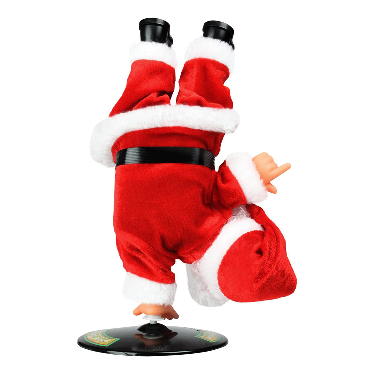 Singing Dancing Santa Claus, Christmas Inverted Rotating Santa Claus Musical Dolls Electric Plush Toy Ornaments Xmas for Kids