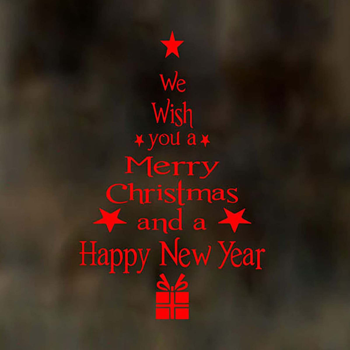 Window Clings Wall Stickers, Sticker for Winter Decorations Indoor Tree Happy New Year Decals for Glass Windows Decor Decals