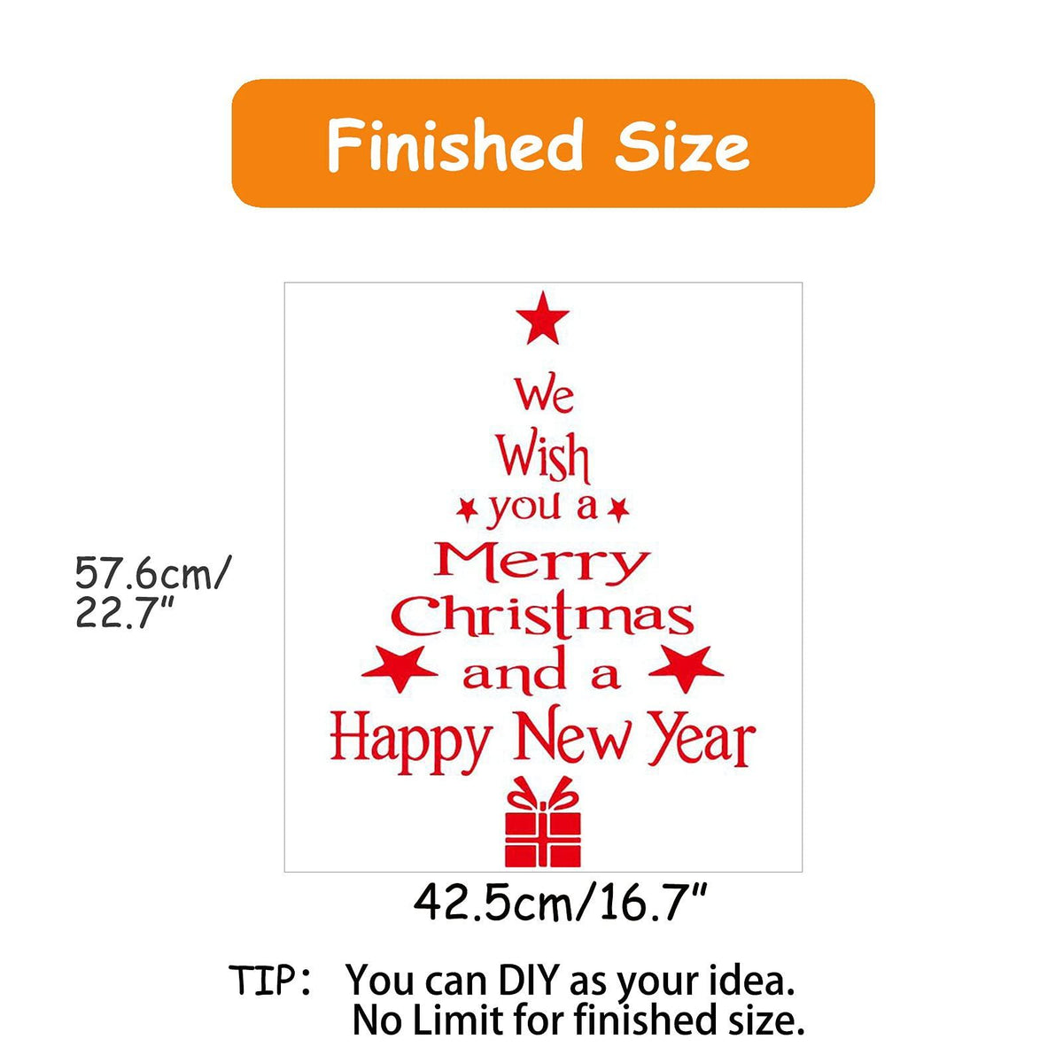 Window Clings Wall Stickers, Sticker for Winter Decorations Indoor Tree Happy New Year Decals for Glass Windows Decor Decals