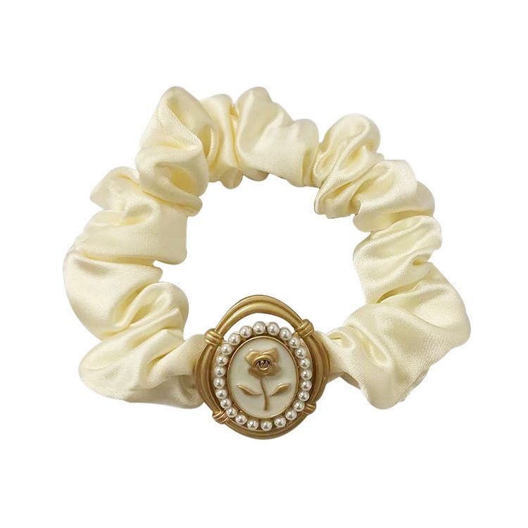 2PCS Silk Hair Scrunchies for Frizz&Breakage Prevention,  Silk Hair Ties No Damage, Elastic Silk ponytail Holders