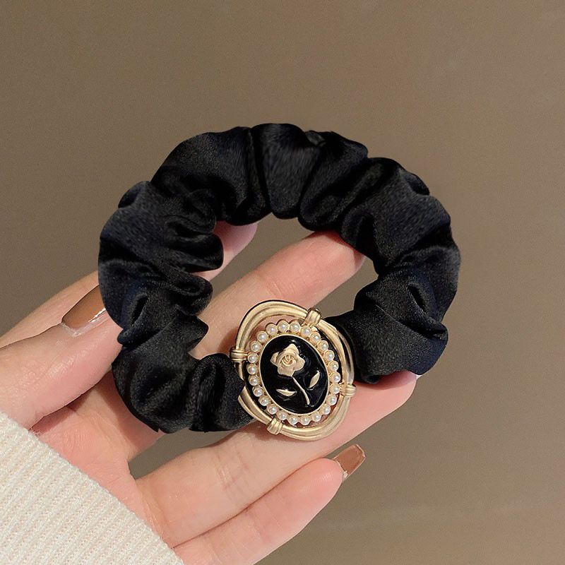 2PCS Silk Hair Scrunchies for Frizz&Breakage Prevention,  Silk Hair Ties No Damage, Elastic Silk ponytail Holders