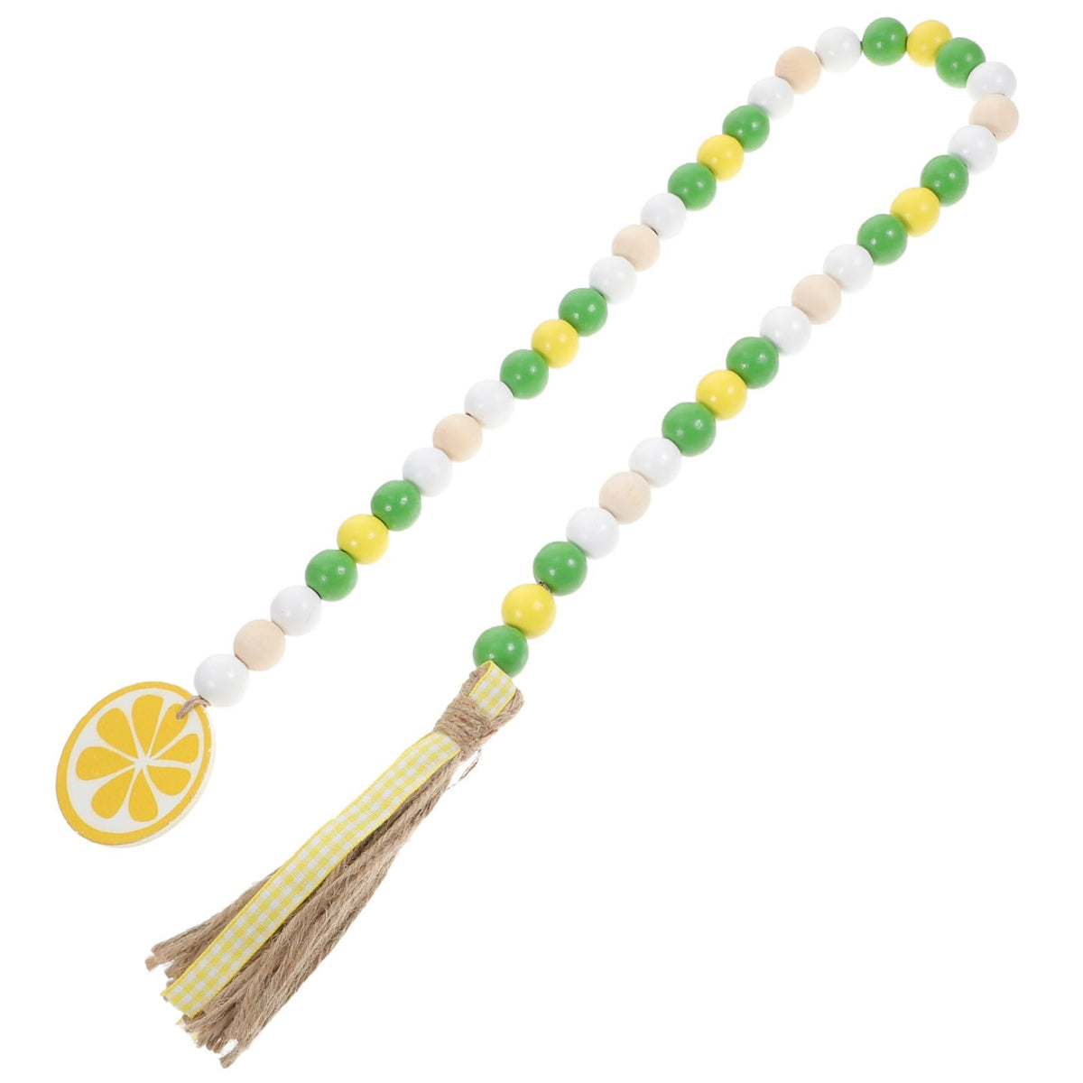 Lemon Tassel Beads Christmas Wreath Boho Curtains Wedding Vase Ornament Natural Curtains Hawaiian Wood Bead Garland